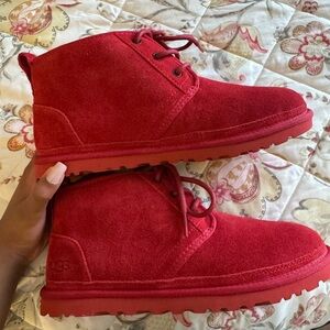 Red UGGS SIZE 10